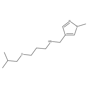 1-Methyl-N-[3-(2-methylpropoxy)propyl]-1H-pyrazole-4-methanamine Structure