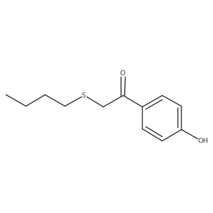 2-(Butylthio)-1-(4-hydroxyphenyl)ethan-1-one Structure