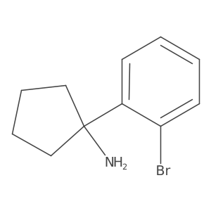 1-(2-Bromophenyl)cyclopentanamine结构式