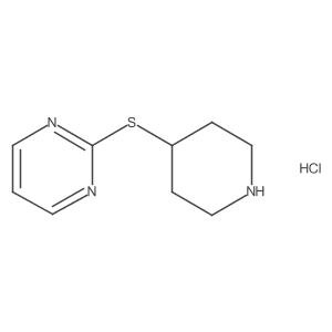 2-(Piperidin-4-ylthio)pyrimidine hydrochloride结构式