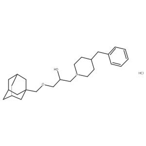 1-((3r,5r,7r)-Adamantan-1-ylmethoxy)-3-(4-benzylpiperidin-1-yl)propan-2-ol hydrochloride Structure