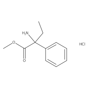 Methyl 2-amino-2-phenylbutanoate hydrochloride Structure