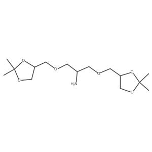 1,3-Bis((2,2-dimethyl-1,3-dioxolan-4-yl)methoxy)propan-2-amine结构式
