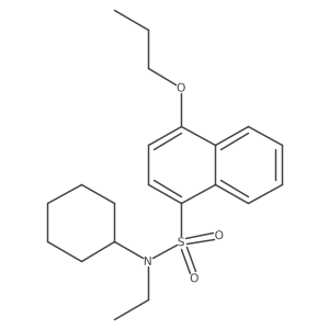 N-cyclohexyl-N-ethyl-4-propoxynaphthalene-1-sulfonamide Structure