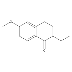 2-ethyl-6-methoxy-3,4-dihydro-2H-naphthalen-1-one结构式