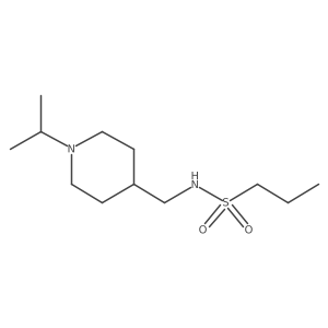 N-((1-isopropylpiperidin-4-yl)methyl)propane-1-sulfonamide Structure