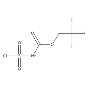 2,2,2-trifluoroethyl N-(chlorosulfonyl)carbamate结构式