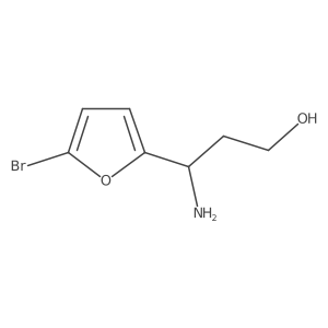 (3R)-3-Amino-3-(5-bromo(2-furyl))propan-1-OL Structure