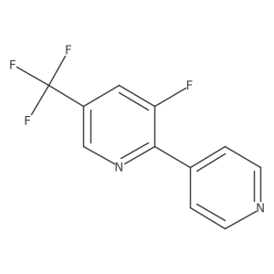 3-Fluoro-2-(pyridin-4-yl)-5-(trifluoromethyl)pyridine Structure