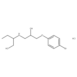 2-((3-(4-Bromophenoxy)-2-hydroxypropyl)amino)butan-1-ol hydrochloride Structure