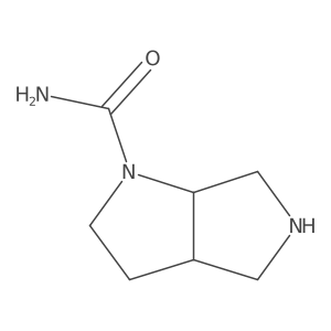 cis-Hexahydropyrrolo[3,4-b]pyrrole-1(2H)-carboxamide结构式