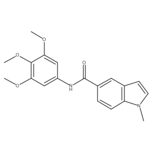 1-methyl-N-(3,4,5-trimethoxyphenyl)-1H-indole-5-carboxamide结构式