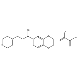 1-(2,3-Dihydro-1,4-benzodioxin-6-yl)-3-(morpholin-4-yl)propan-1-amine; oxalic acid结构式