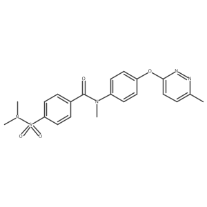 4-(N,N-dimethylsulfamoyl)-N-methyl-N-(4-((6-methylpyridazin-3-yl)oxy)phenyl)benzamide Structure