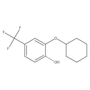 2-(Cyclohexyloxy)-4-(trifluoromethyl)phenol结构式