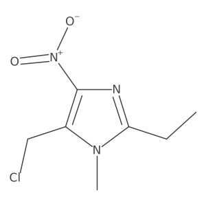 5-(Chloromethyl)-2-ethyl-1-methyl-4-nitro-1h-imidazole结构式