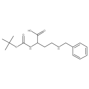 (2S)-2-[[(1,1-Dimethylethoxy)carbonyl]amino]-4-[(phenylmethyl)amino]butanoic acid Structure