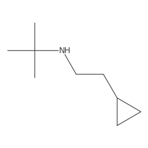 Tert-butyl(2-cyclopropylethyl)amine Structure