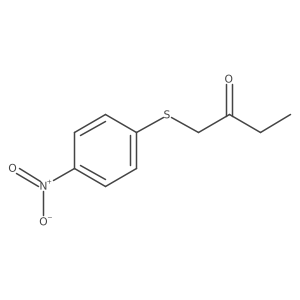 1-((4-Nitrophenyl)thio)butan-2-one结构式