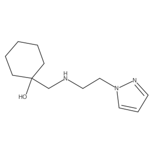 1-(((2-(1h-Pyrazol-1-yl)ethyl)amino)methyl)cyclohexan-1-ol Structure