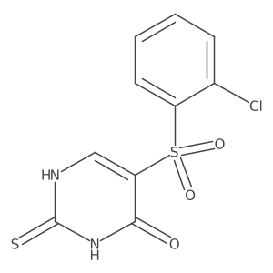 5-[(2-chlorophenyl)sulfonyl]-2-thioxo-2,3-dihydropyrimidin-4(1H)-one Structure