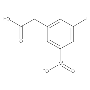 (3-Iodo-5-nitrophenyl)acetic acid结构式