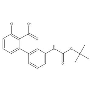 2-(3-BOC-Aminophenyl)-6-chlorobenzoic acid Structure