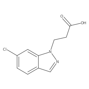 1H-Indazole-1-propanoic acid, 6-chloro-结构式