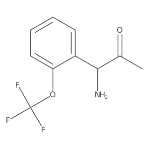 1-Amino-1-[2-(trifluoromethoxy)phenyl]acetone结构式