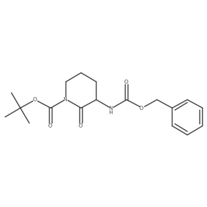 Tert-butyl (3S)-2-oxo-3-(phenylmethoxycarbonylamino)piperidine-1-carboxylate Structure