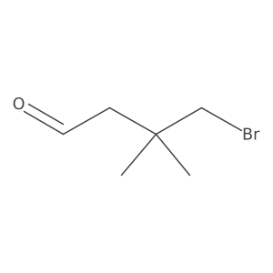 4-Bromo-3,3-dimethylbutanal Structure