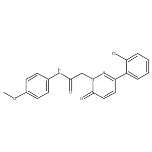 2-[3-(2-chlorophenyl)-6-oxopyridazin-1(6H)-yl]-N-(4-methoxyphenyl)acetamide结构式
