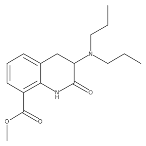 Methyl 3-(dipropylamino)-1,2,3,4-tetrahydro-2-oxo-8-quinolinecarboxylate结构式