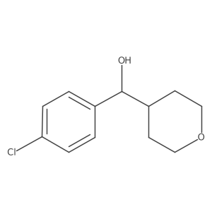 (4-Chlorophenyl)(oxan-4-yl)methanol Structure