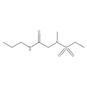 Acetamide, 2-[(ethylsulfonyl)methylamino]-N-propyl-结构式