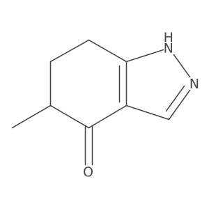 5-methyl-6,7-dihydro-1H-indazol-4(5H)-one结构式
