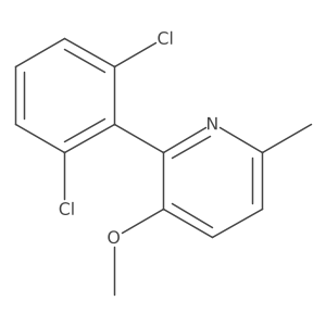 2-(2,6-Dichlorophenyl)-3-methoxy-6-methylpyridine结构式