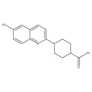 1-(6-Hydroxyquinolin-2-yl)piperidine-4-carboxylic acid Structure