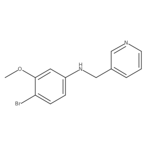 4-Bromo-3-methoxy-N-(pyridin-3-ylmethyl)aniline Structure