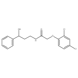 2-(2,4-dichlorophenoxy)-N-(3-hydroxy-3-phenylpropyl)acetamide结构式