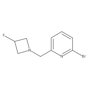 2-Bromo-6-[(3-fluoro-1-azetidinyl)methyl]pyridine Structure