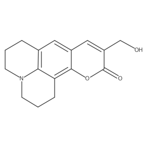 10-(Hydroxymethyl)-2,3,6,7-tetrahydro-1H,5H,11H-pyrano[2,3-f]pyrido[3,2,1-ij]quinolin-11-one结构式