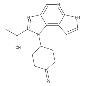 (R)-4-(2-(1-Hydroxyethyl)imidazo[4,5-d]pyrrolo[2,3-b]pyridin-1(6H)-yl)cyclohexanone Structure