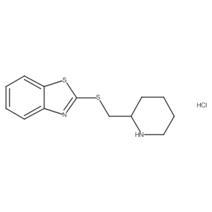 2-((Piperidin-2-ylmethyl)thio)benzo[d]thiazole hydrochloride Structure