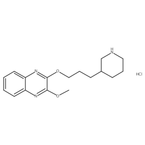 2-Methoxy-3-(3-(piperidin-3-yl)propoxy)quinoxaline hydrochloride结构式