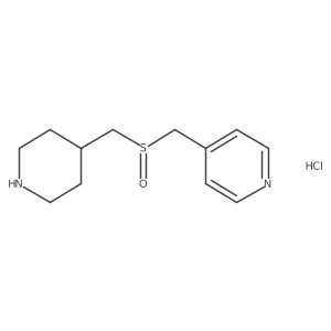 4-(((Piperidin-4-ylmethyl)sulfinyl)methyl)pyridine hydrochloride结构式