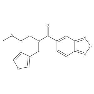 N-(furan-3-ylmethyl)-N-(2-methoxyethyl)benzo[c][1,2,5]thiadiazole-5-carboxamide Structure