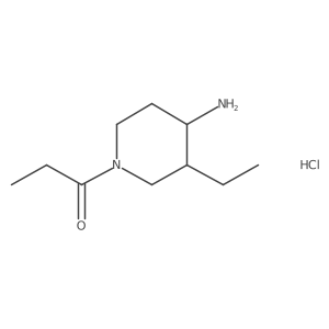 1-(4-Amino-3-ethylpiperidin-1-yl)propan-1-one hydrochloride Structure