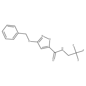 3-(benzyloxy)-N-(2,2,2-trifluoroethyl)isoxazole-5-carboxamide结构式