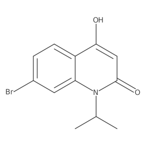 7-bromo-4-hydroxy-1-(propan-2-yl)quinolin-2(1H)-one Structure